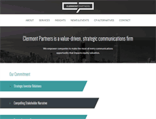 Tablet Screenshot of clermontpartners.com